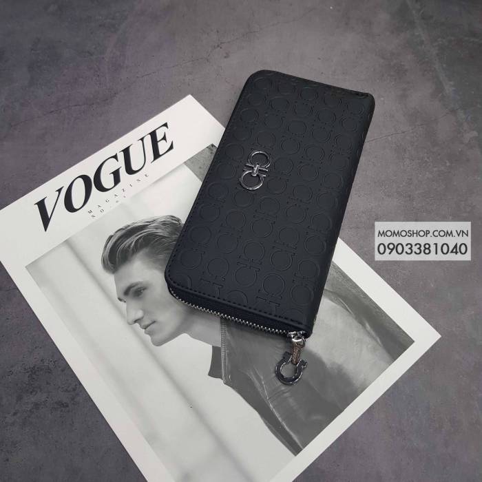 Bóp dài cầm tay đẹp mã BN292 Salvatore Ferragamo ví nam cầm tay cao cấp