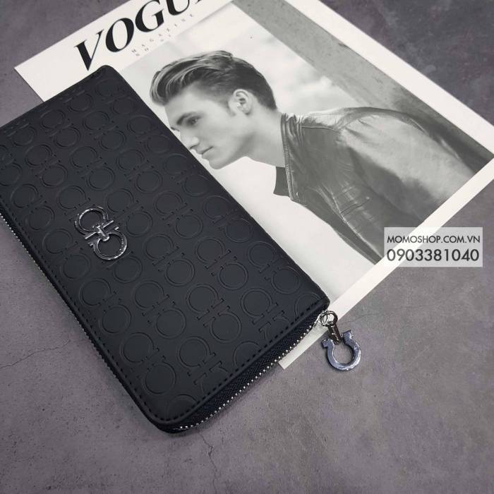 Bóp dài cầm tay hàn quốc BN292 Salvatore Ferragamo ví nam cầm tay chính hãng
