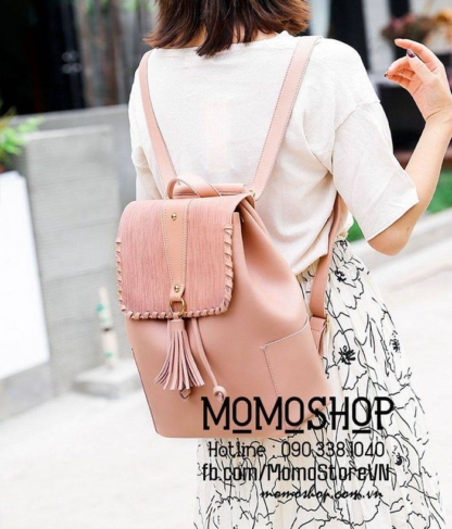 Balo mini nữ thời trang Hàn Quốc mini154hong