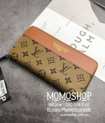 Ví da nam đẹp LV chất lượng tốt bn449 cam