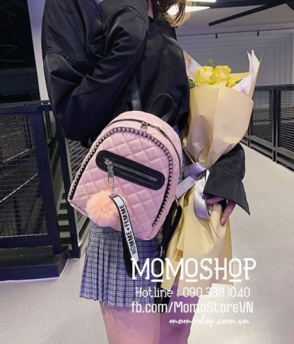 Balo mini nữ Hàn Quốc giá tốt mini161 hong