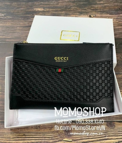 Clutch hàng hiệu Gucci thời trang bn622 đen