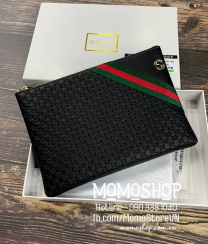 Ví clutch cầm tay Gucci thời trang Hàn Quốc bn623 đen