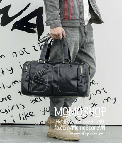 Túi xách du lịch da thời trang Hàn Quốc bn670 đen