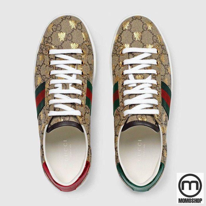 Giày Gucci Women's Ace GG Supreme Sneaker With Bees