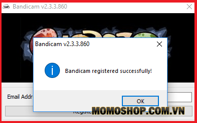 make bandicam register