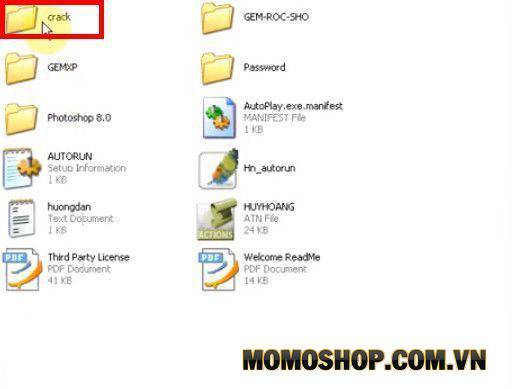 Tại folder giải nén có folder ⇒ mở thư mục