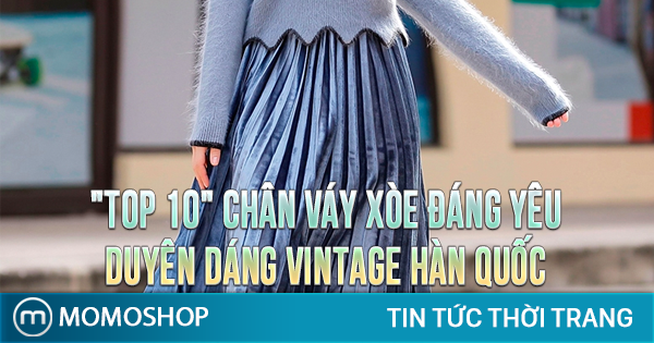 12 Chân váy dài qua gối vintage cổ điển Hàn Quốc tôn dáng