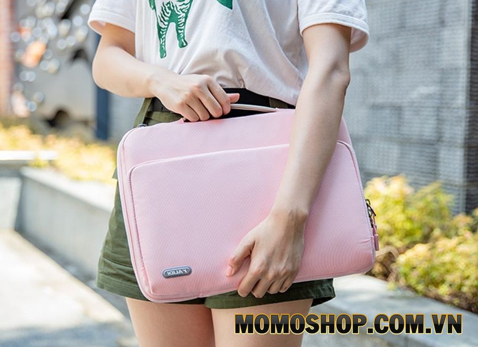 Túi đựng balo laptop nữ chống sốc Kalidi K346 : Màu hồng độc đáo
