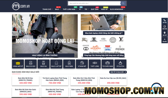 Momoshop - Nhận được sự tin tưởng và yêu thích lớn từ người dùng