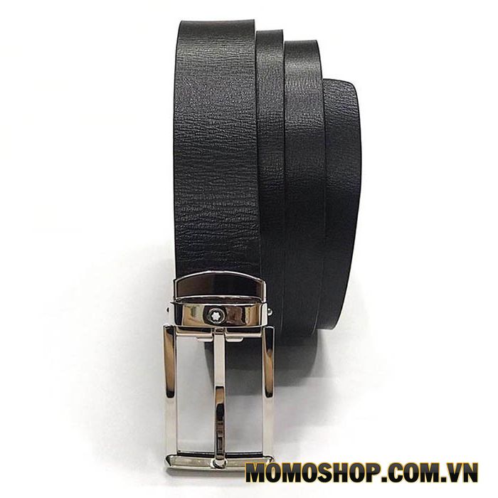 Thắt lưng nam bản 3cm Montblanc Calfskin Black Belt